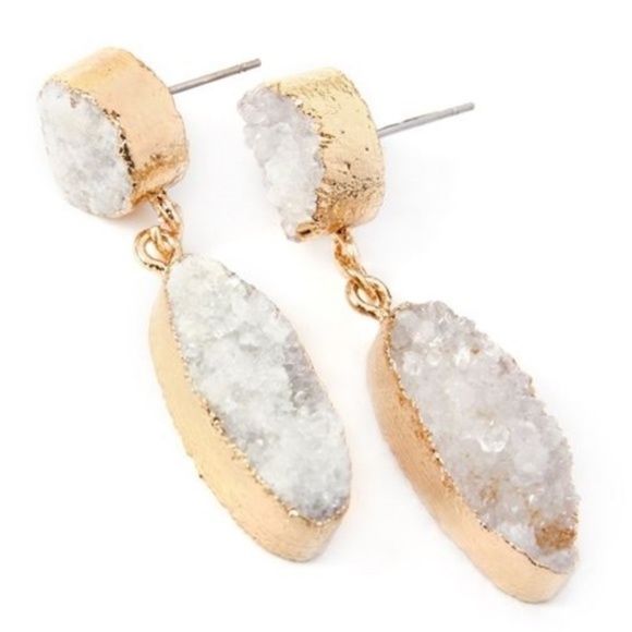 DRUZY DROP EARRINGS - Picture 2 of 3